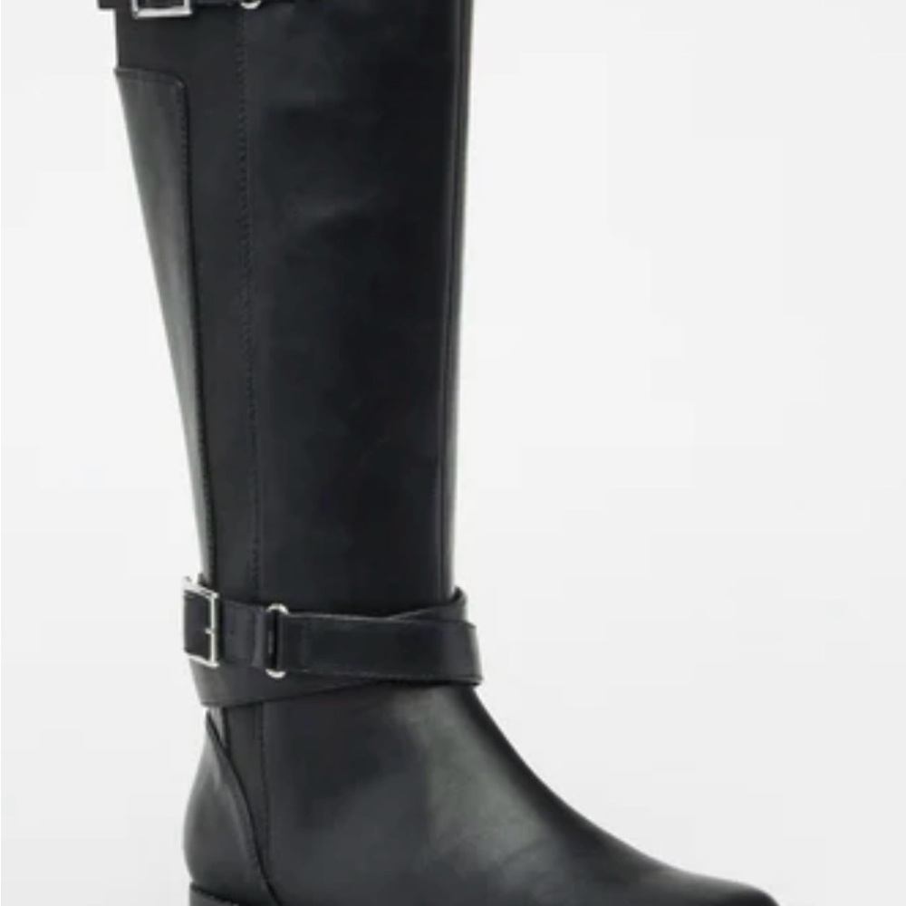 JustFab Valerie Flat Boot (Wide Calf)